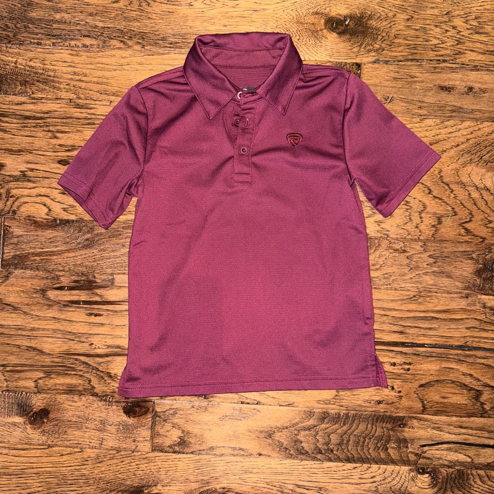 Boys Rock & Roll Denim Polo Shirt